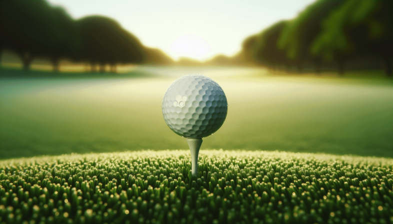 golf ball on tee